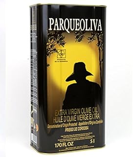 PARQUEOLIVA - Aceite de Oliva Virgen Extra (Variedades Hojiblanca y Picuda) - Lata 5 Litros