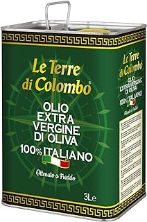 Le Terre di Colombo – Aceite de oliva virgen extra 100 % italiano, lata de 3 L