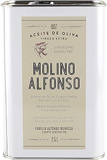 Aceite Oliva Virgen Extra Empeltre (lata 2,5 litros)- Molino Alfonso