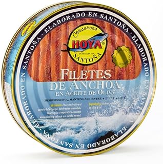 Hoya Anchoas de Santoña XL - 00 Lata de 500g:67 filetes en Aceite de Oliva